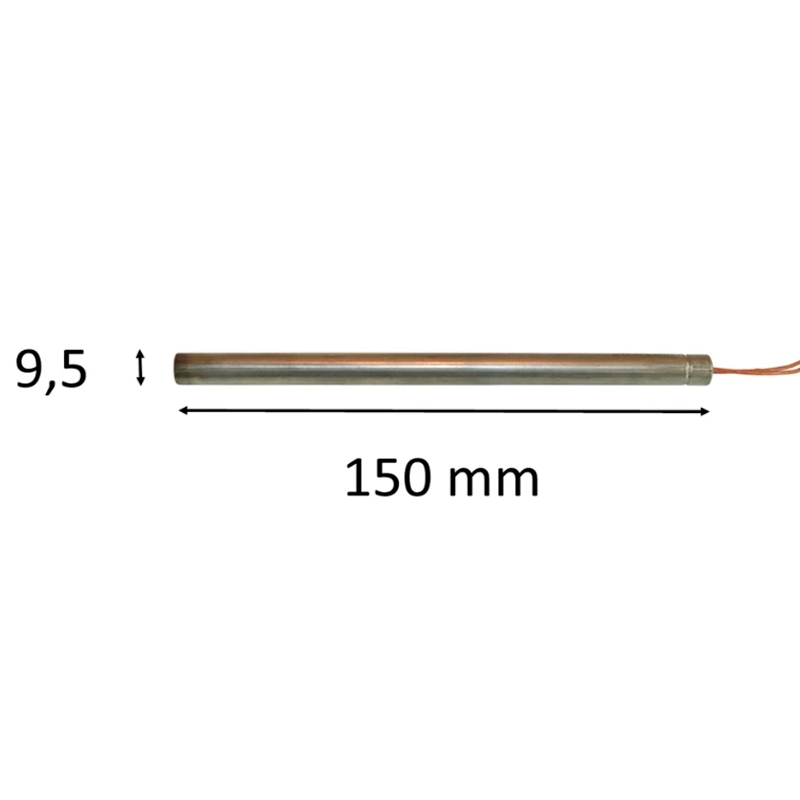 Gloeibougie voor pelletkachels: 9,5 mm x 190 mm 280 Watt 