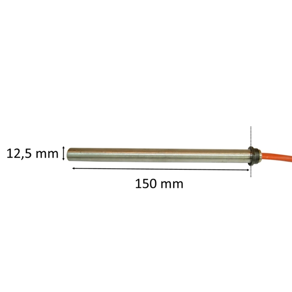 Jpshop Bougie voor pelletkachel 300 W, lineair model, diameter 9,9 mm en lengte 155 mm, voor Edilhaard Nordica Extraflame