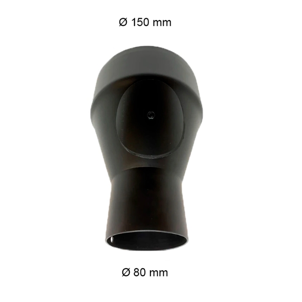 80 mm tot 150 mm schoorsteen en rookkanaal voor pelletkachels