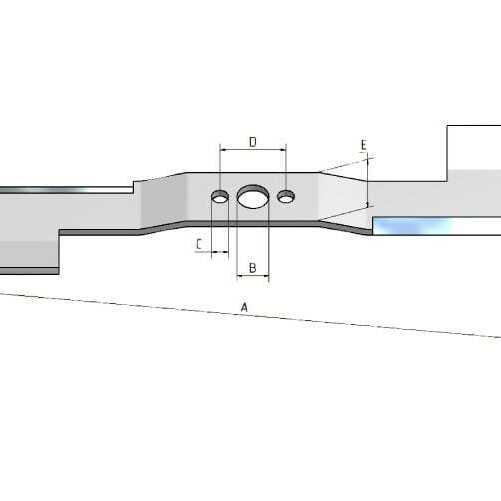 MTD Gazonmaaiermessen gesorteerd op lengteOE - 7423019 - Ondermes compleet, gecoat Rp-2