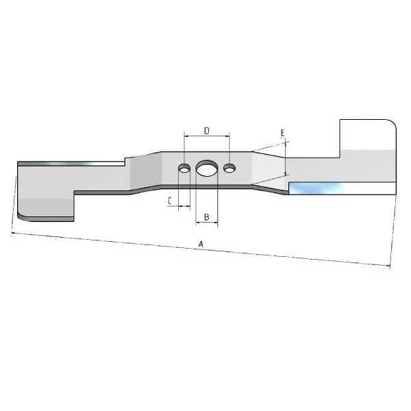 MTD  - 7593824 - Kniv Cub Cadet 531 mm