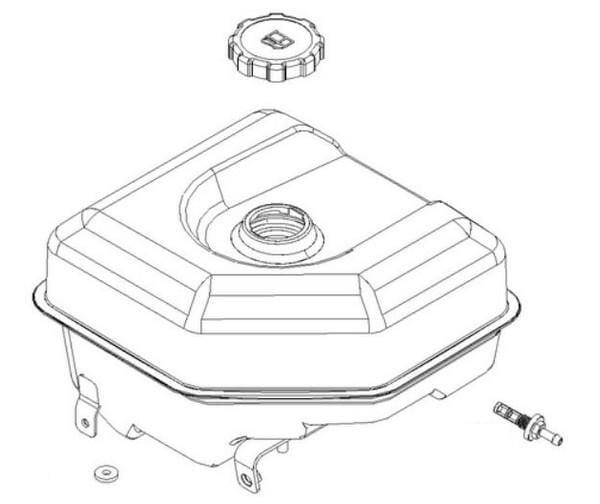 Briggs & Stratton Brandstoftank - 799782 - Benzinetank B&S