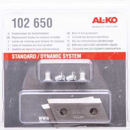 AL-KO HakselaarmessenoverzichtOEF&G - AK102650 - Messet m/b 2x325030+4x503616