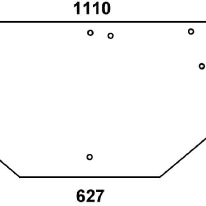 John Deere Achterruiten - ER047360N - Achterruit