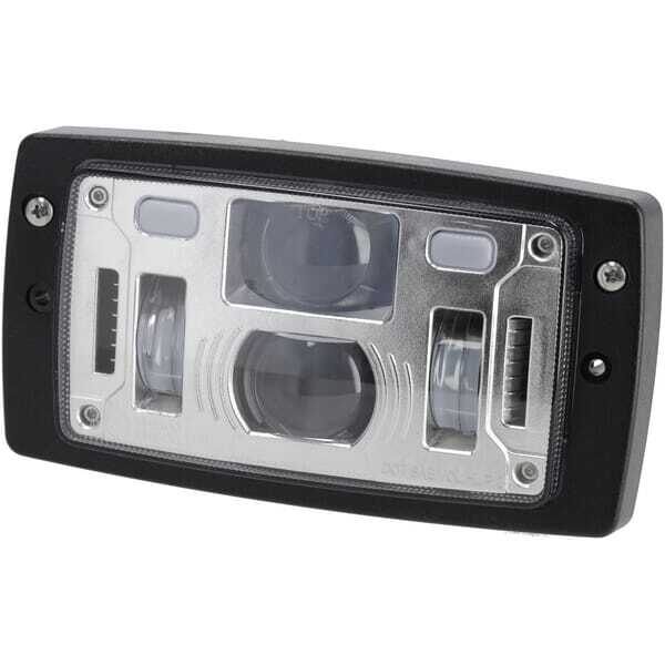 John Deere Koplamp - LA10425 - Koplamp led, 40/22W, rechthoekig, 10-30V, 185x102x82, grootlicht/dimlicht, positielicht, H4-stekk