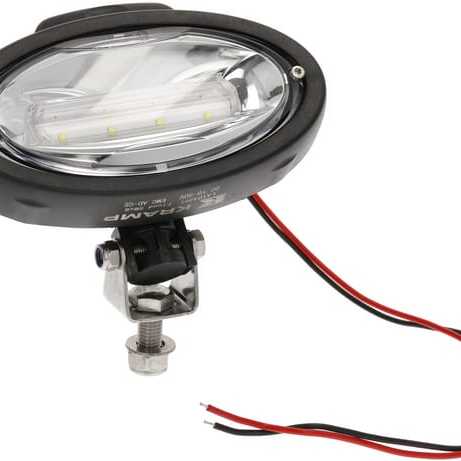 John Deere Werklamp ovaal LED - LA104491 - Work light LED, 40W, 3500lm, oval, 12-24V,190x107x63mm, Ultra Wide Flood, Kramp