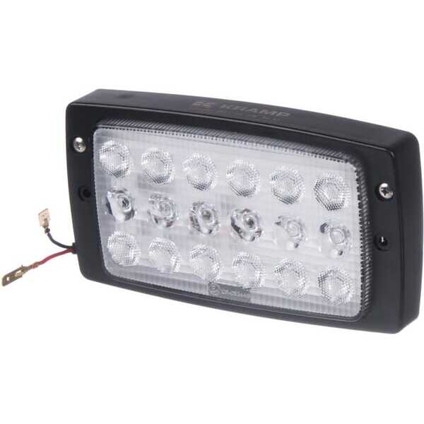 John Deere Werklamp rechthoekige LED - LA80300 - Werklamp led, 27W, 3.375 lm, rechthoekig, 10-30V, wit, 182,5x48x101,5 mm, AMP-s