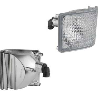 John Deere Koplamp - LPRE56651 - Corner work light halogen, left, 12V, 50W, square, white, 98x110x111mm, PGJ13 plug, Wesem