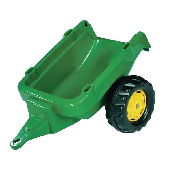 John Deere R12174 RollyKid Aanhanger groen - R12174 - Aanhanger, John Deere, groen/geel, vanaf 2,5 jaar, rollyKid van Rolly Toys