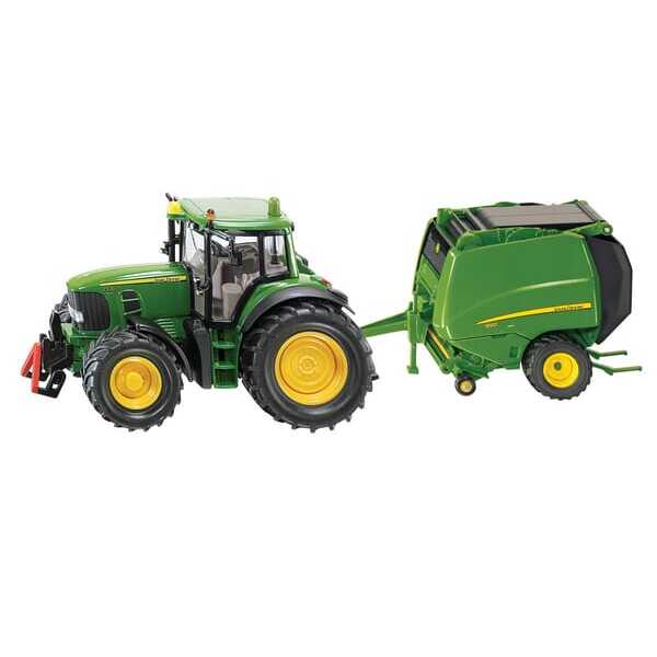 John Deere S01665 6920 met rolpers - S01665 - John Deere met rondebalenpers