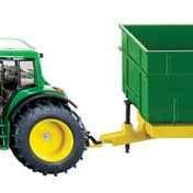 John Deere S01843 met frontlader en aanhanger - S01843 - JD met frontlader en aanhanger